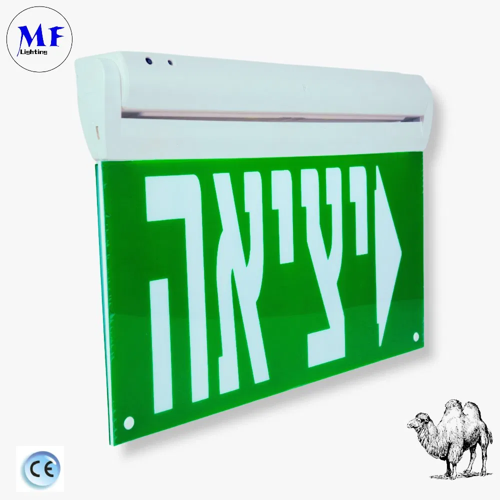 Factory Price Green White IP65 SMD2835 LED Emergency Exit Light Escape Light for Train Station Factory Airport