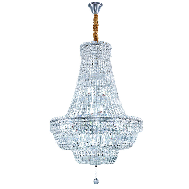 Original Factory Customized Luxury Crystal Pendant Lamp Chrome Wedding Chandelier Light Decorate