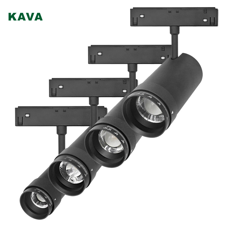 Office Aluminum Magnetic Track Adjustable Beam Angle Light Linear Recessed Track Lighting