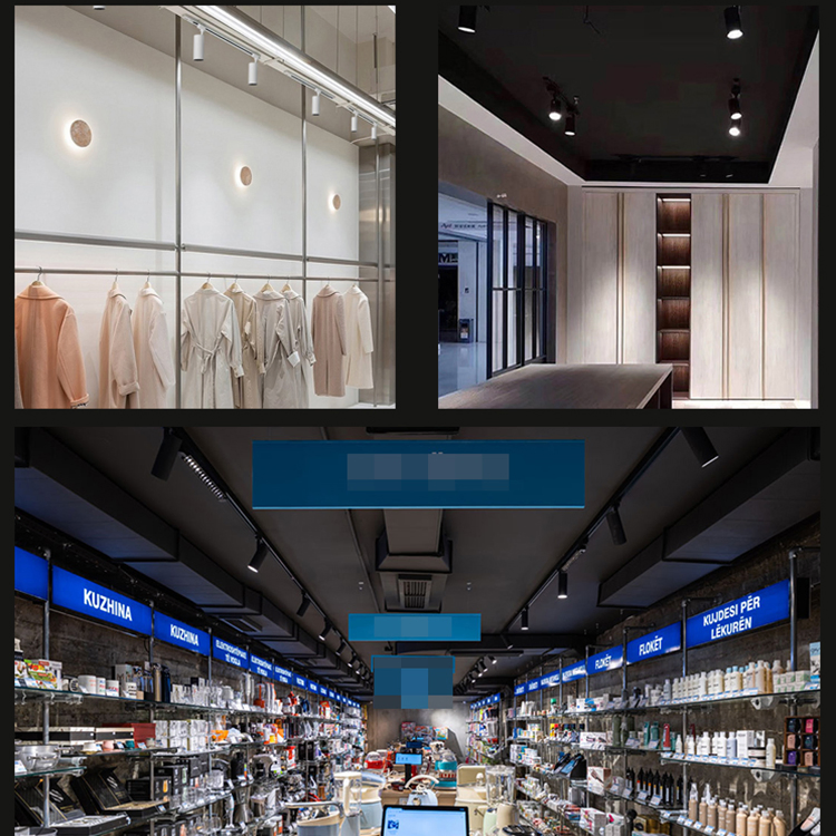 LED Track Spotlight Lighting for Retail Clothing Displays