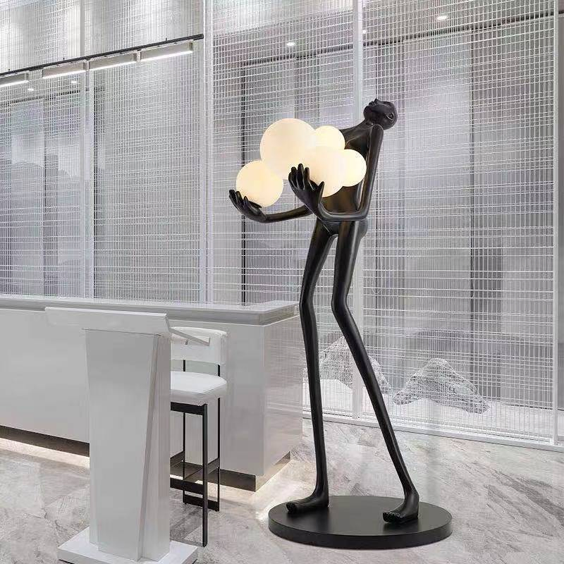Modern Style Interior-Lighting Hotel Standing Light Model Man LED Floor Lamp