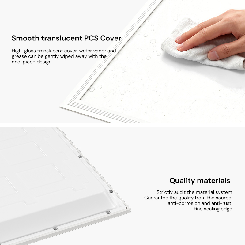 Indoor Lighting Recessed Ceiling Lamp IP20 PC Body Square Slim LED SMD2835 Panel Lights for Industrial Supermarket Office Hotel