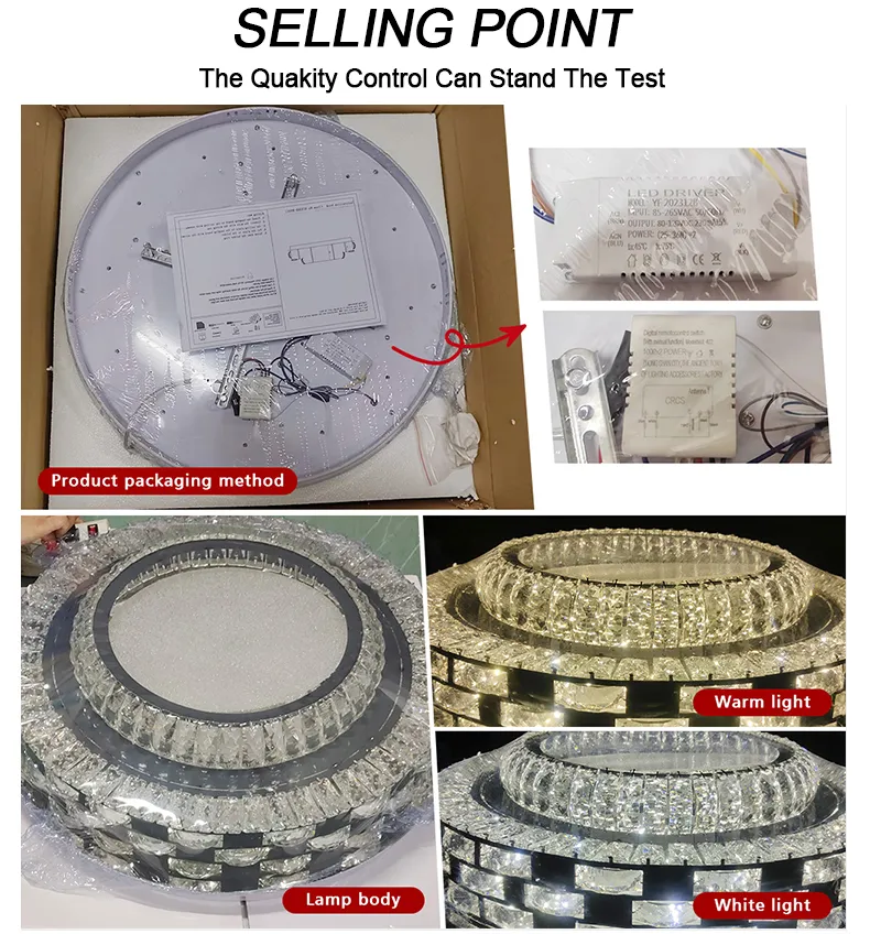 Crystal LED Ceiling Light 3