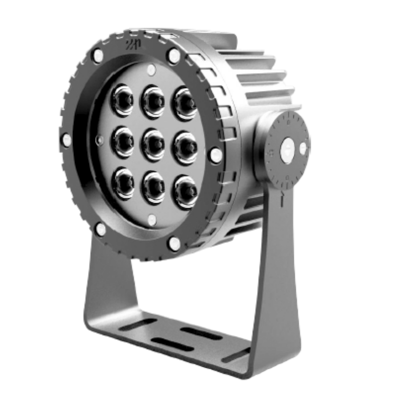 6~18W 6~9LEDs Aluminum Round Floodlight 3000K 2700K Suitable for Garden/Lawn/Square