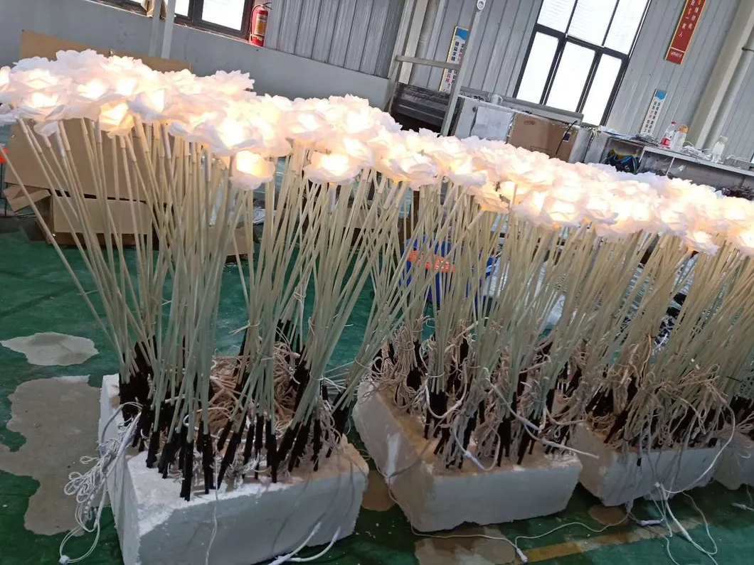 Outdoor Garden Decorative Light Flower Rose Light