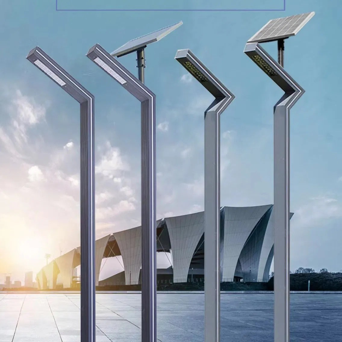 Solar Powered Decorative Garden Lamp Pole - Waterproof Outdoor Light