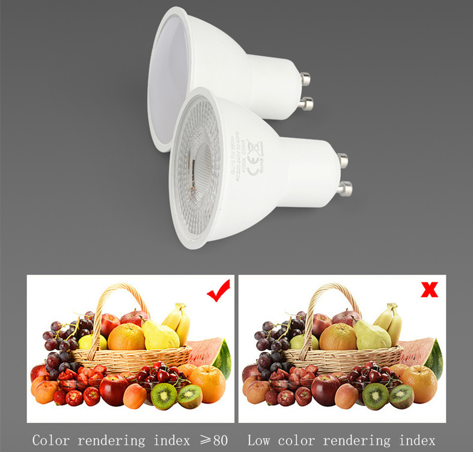 LED GU10 MR16 3W 5W 6W 7W 8W Lamp Energy Saving Lamp Recessed LED Spot Light ERP2.0 for Indoor Lighting
