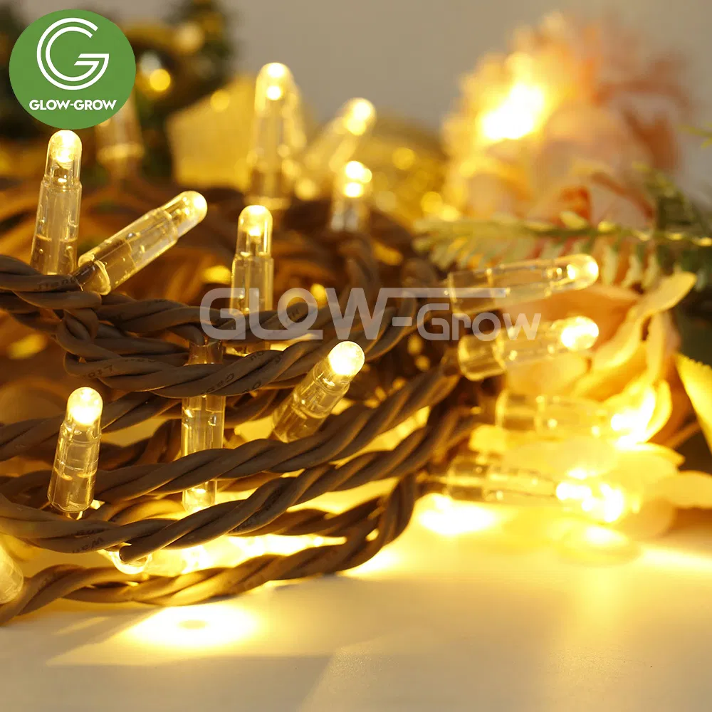 Outdoor Christmas Twinkle Fairy Garland Garden Curtain String LED Chain Light for Home Wedding Palm Tree Ramadan Street Halloween Holiday Event Decor