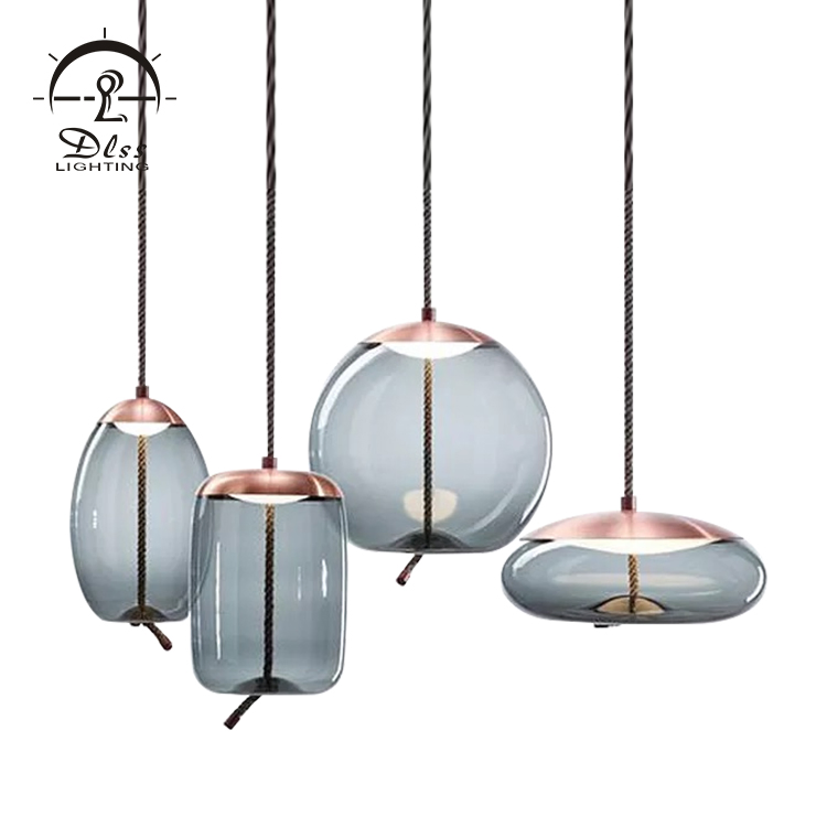 Post Modern Designer Suspension Lamp Decorative Interior LED Glass Pendant Light