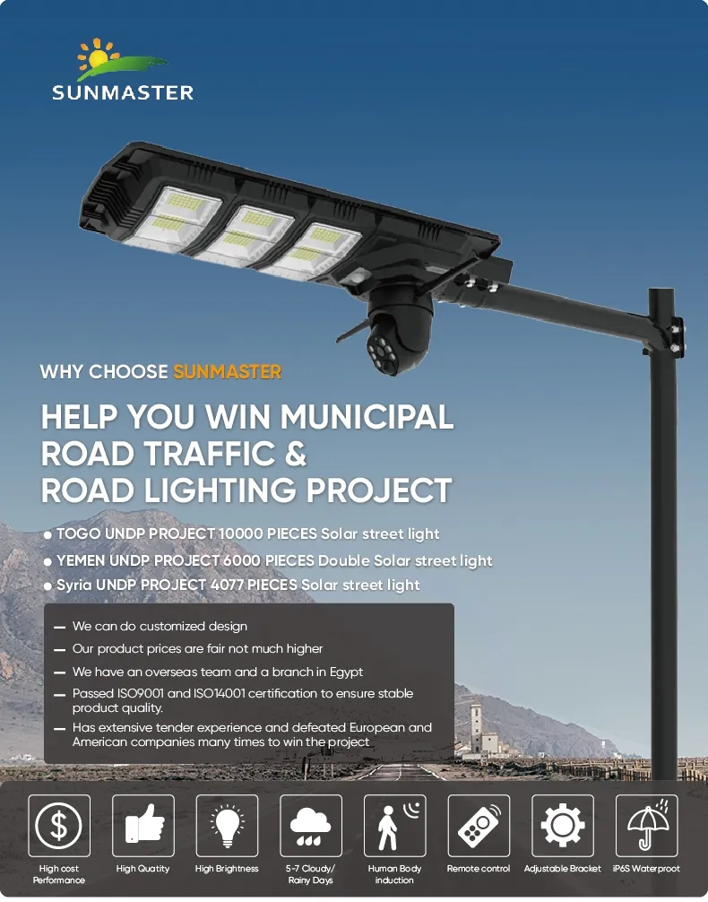 Solar Camera Street Light