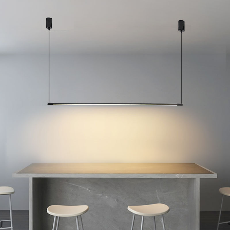 Modern Minimalist Tube Aluminum LED Linear Pendant Light for Restaurant Living Dining Room (ZY-XT002)
