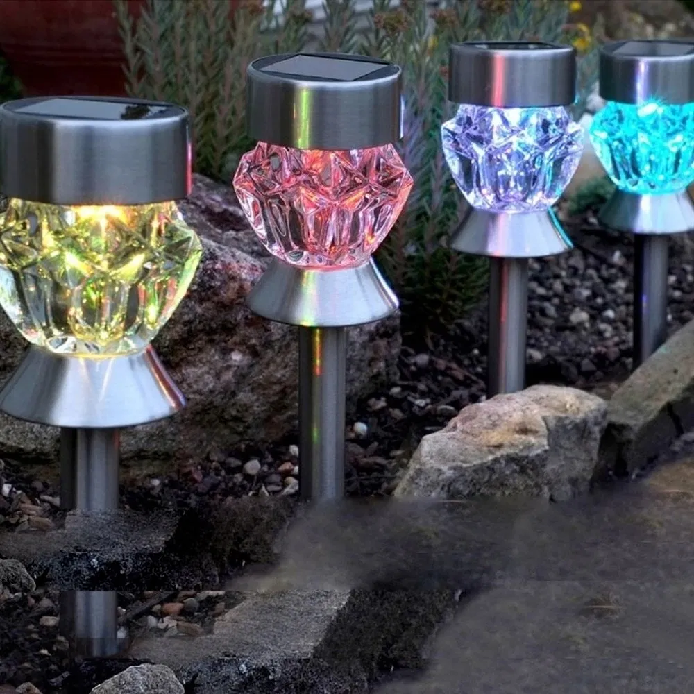 Solar Public Garden Pathway Lighting Garden Pathway Lightd LED Walkway Lawn Lights