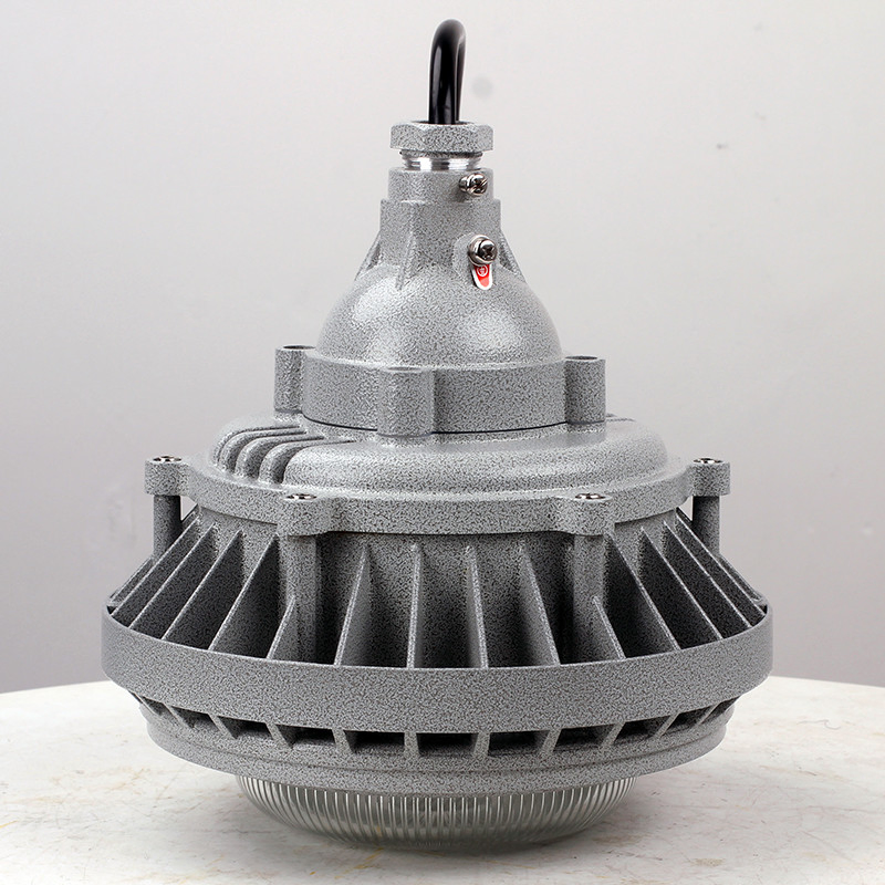 Top Explosion-Proof Lamp on a Metal Support Industrial LED Lights Explosion-Proof Hazardous Area Lighting