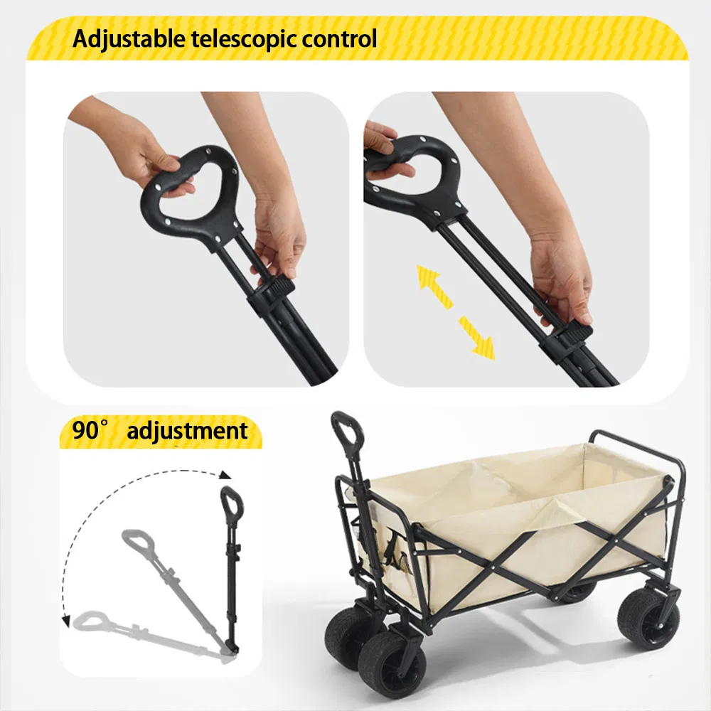 Outdoor Camping Folding Campervan Trolley Stall Wholesale Small Handcart Extended Type