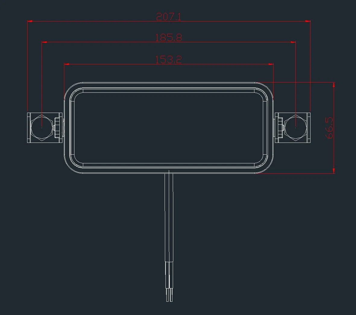 LED Red/Blue Light for Truck Loader Forklift Linear Boundary Warning Indicator Industrial Lighting Solution