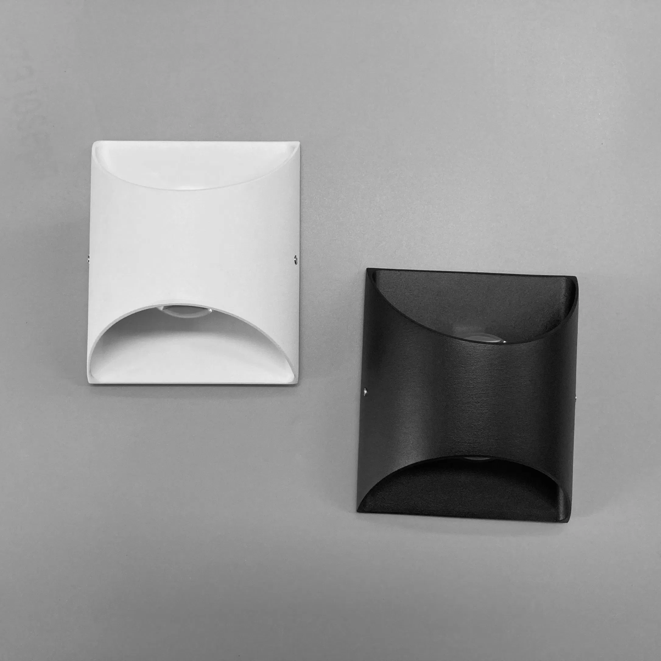 Waterproof Lighting Housing Surface IP54 Mounted Black/White Aluminum COB up and Down Outdoor Wall Light