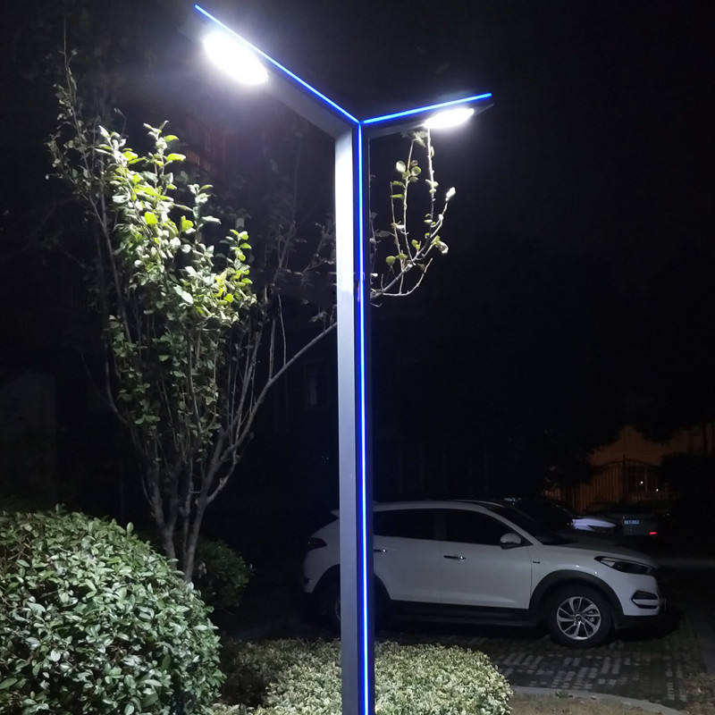 Modern Smart LED Garden Pole Lamp Aluminum Outdoor Light with IP65 Rating AC Power Supply for Landscape