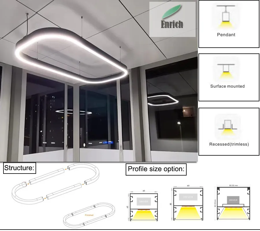 LED Square Pendant Light