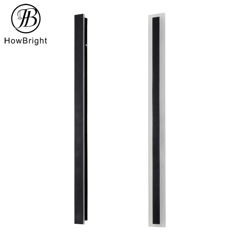 Spliceable Outdoor Wall Sconce Lamp Indoor Bedroom Garden Lights Wall Aluminum Acrylic Waterproof IP65 Black Garden Sconce Long LED Outdoor Wall Lights