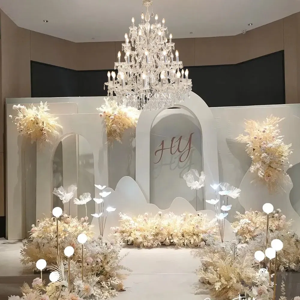 Lighting Manufacturer Luxury Art Design Pendant Light Hotel Stair Indoor Living Room Wedding Decoration K9 Crystal Chandelier