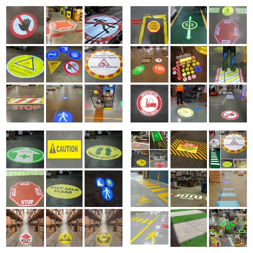 80W 150W 240W 300W 350W Industrial Customizable Gobo Safety LED Virtual Warning Sign Projector Light