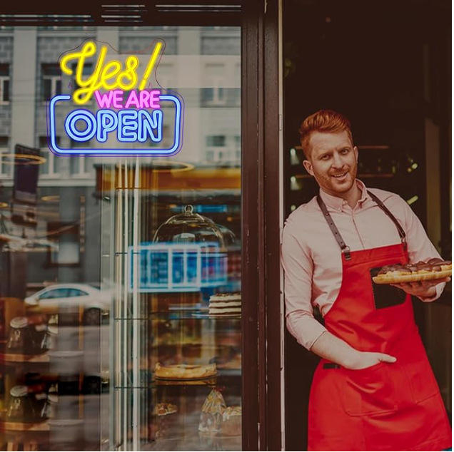 Dimmable USB Open Neon Sign Neon Light for Business Coffee Shop Bar Wall Decor