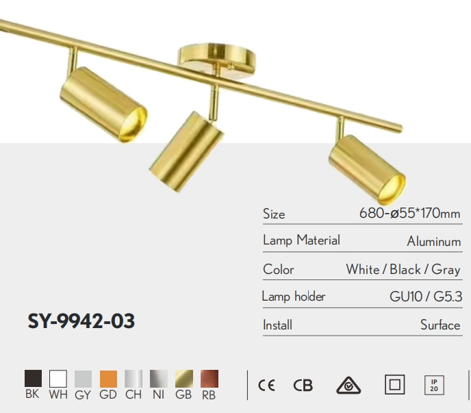 Modern Adjustable Aluminium LED Track Lighting for Stylish Interiors