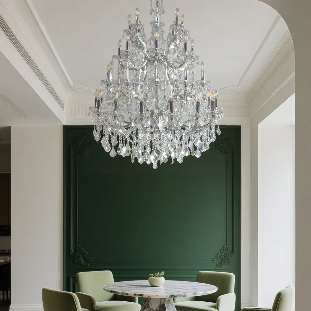 Lighting Manufacturer Luxury Art Design Pendant Light Hotel Stair Indoor Living Room Wedding Decoration K9 Crystal Chandelier