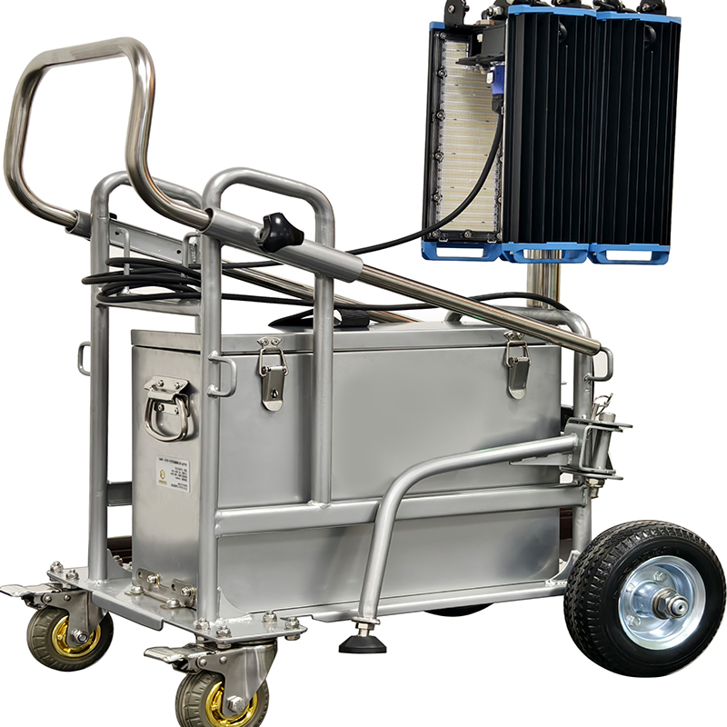 Multi-Angle Industrial Mobile Balloon Light with Cart &amp; Battery Packs