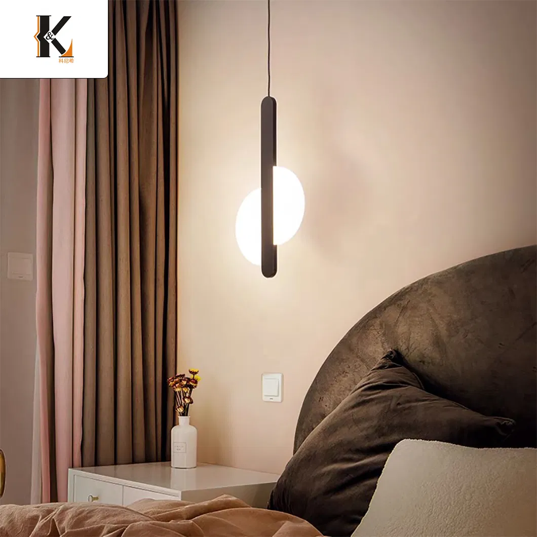 Glass Light Chandelier China Dropshipping Wholesale Nordic Decorating Clear Ball Bar Hanging LED Modern Glass Pendant Lights