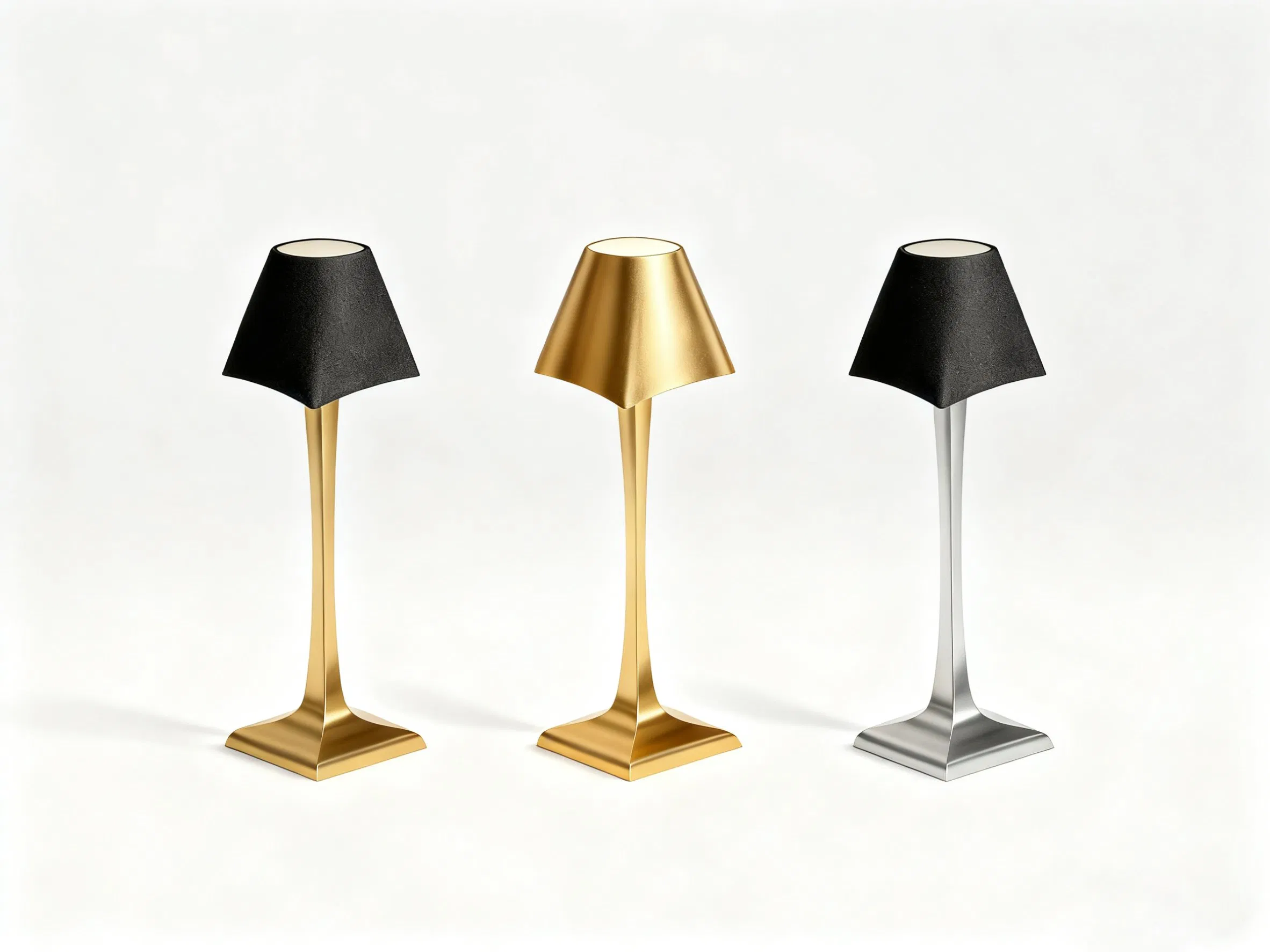 Modern High-End Aluminum Wireless Charging Table Lamp, Suitable for Restaurants and Hotels.