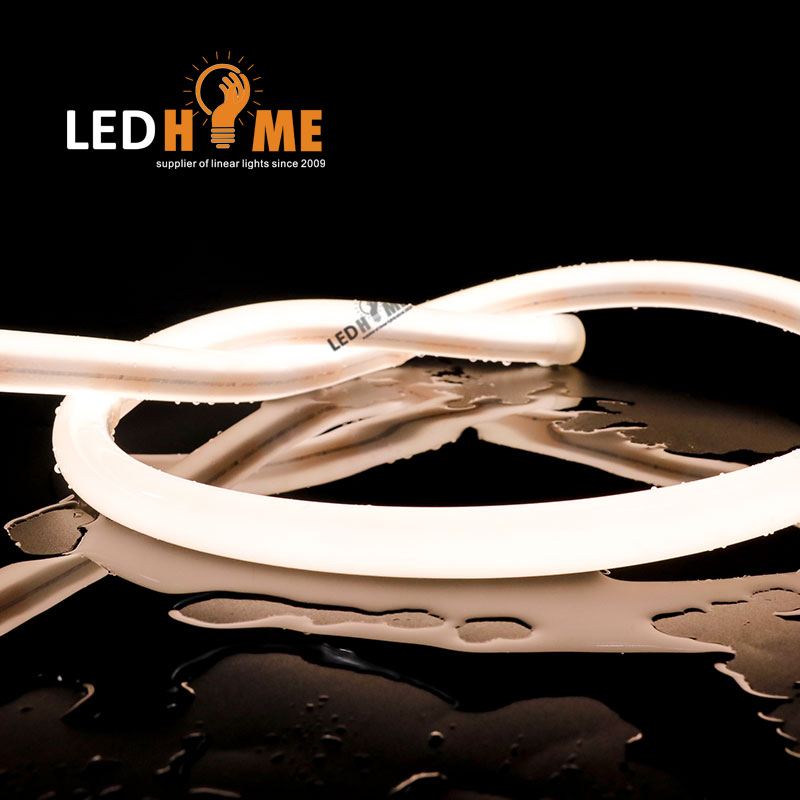 Outdoor IP67 360 Degree D16 Silicone Tube 24V 2700K-6000K Hanging Decorative Shapes Round Rope Flex Custom Neon Sign Light