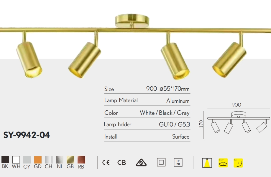 Modern Adjustable Aluminium LED Track Lighting for Stylish Interiors