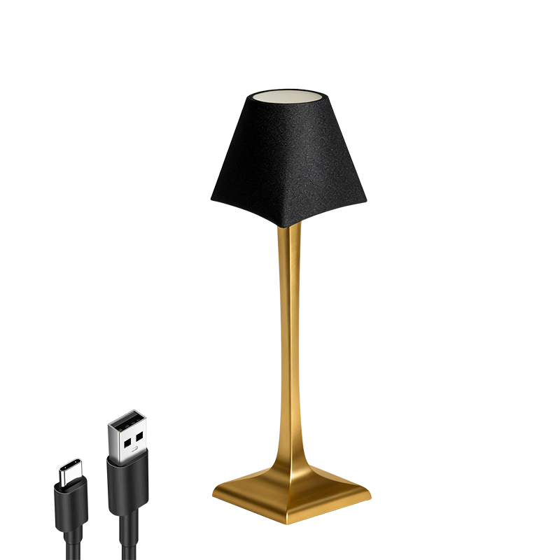 Modern High-End Aluminum Wireless Charging Table Lamp, Suitable for Restaurants and Hotels.
