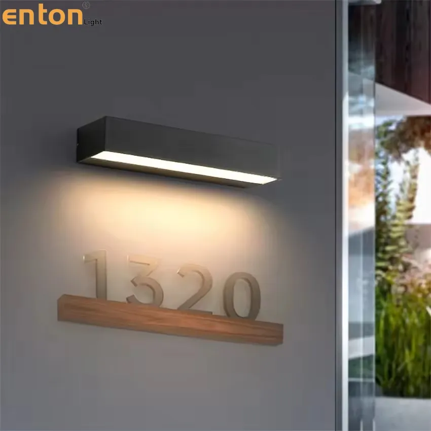 Outdoor LED Wall Light Square View