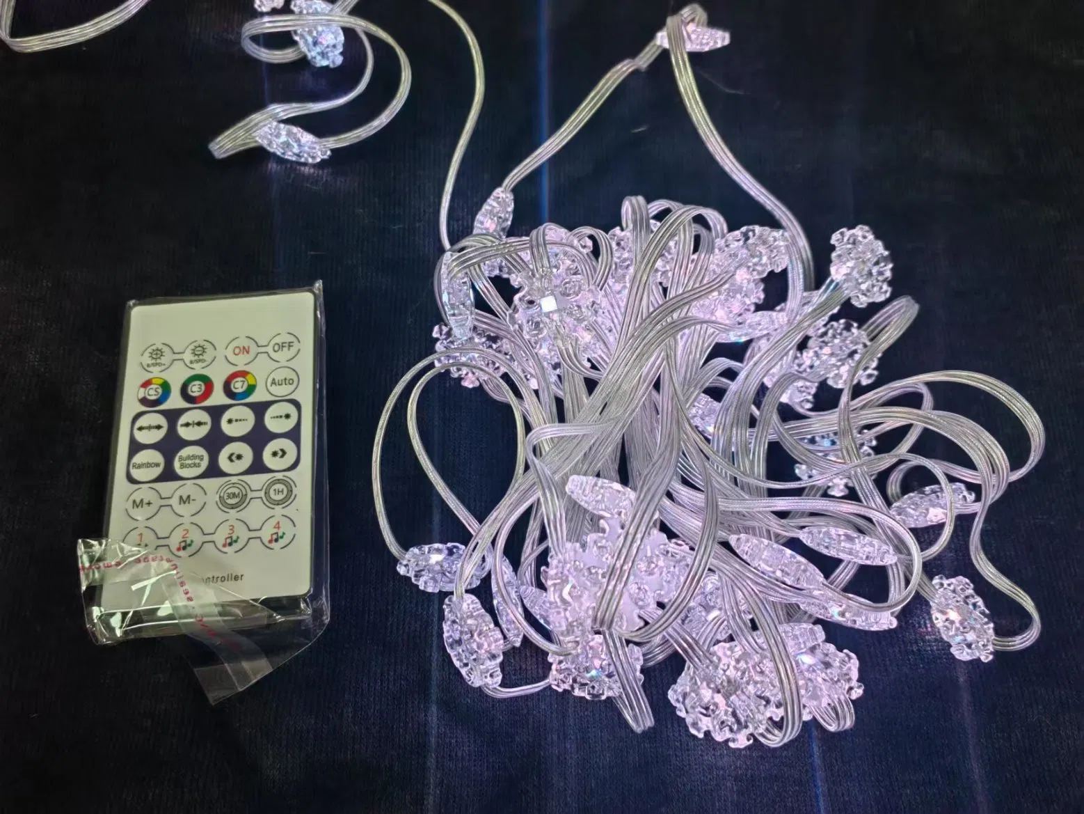 Longshine LED Crack Plum Blossom Fairy Pendant Light USB Powered for Christmas Garden Lawn Pathway Decoration