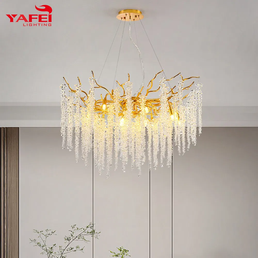 Hotel Hanging Ceiling Pendant Light Home Decor Interior Lighting Decoration Crystal Chandelier OEM/ODM