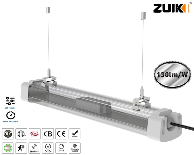 Versatile Suspended Linear LED Light with Emergency Backup