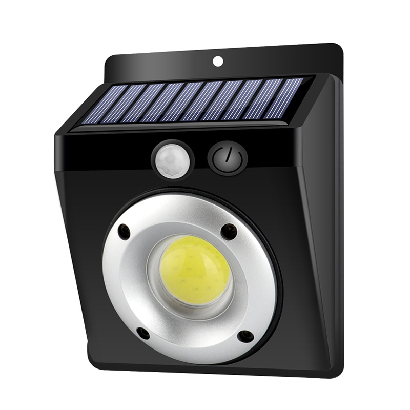 Brightenlux 500 Lumen Cheap Sensor Outdoor Solar Security Spot Wall COB LED Light with Motion Sensor