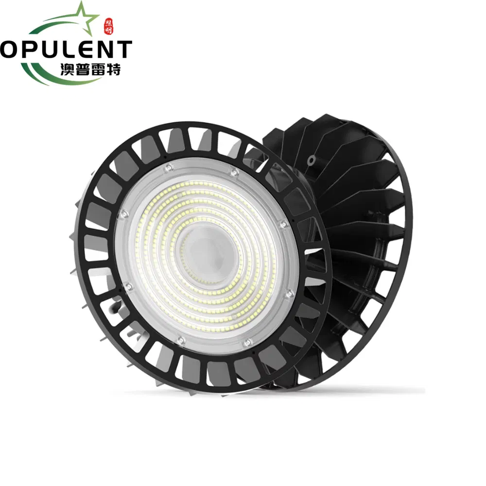 Opulent 50W 100W 150W 200W 250W 300W Highbay LED Shop Light 180lm/W Indoor Outdoor Warehouse Factory Fixture UFO Light High Bay Lights
