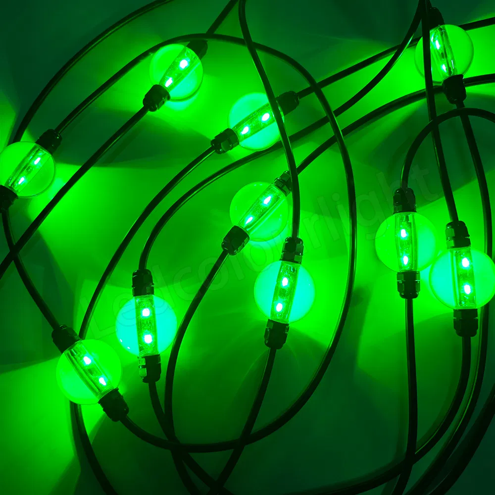 50mm DC15V RGB LED Transparent Balls 3D Ceiling Light for Nightclub Stage