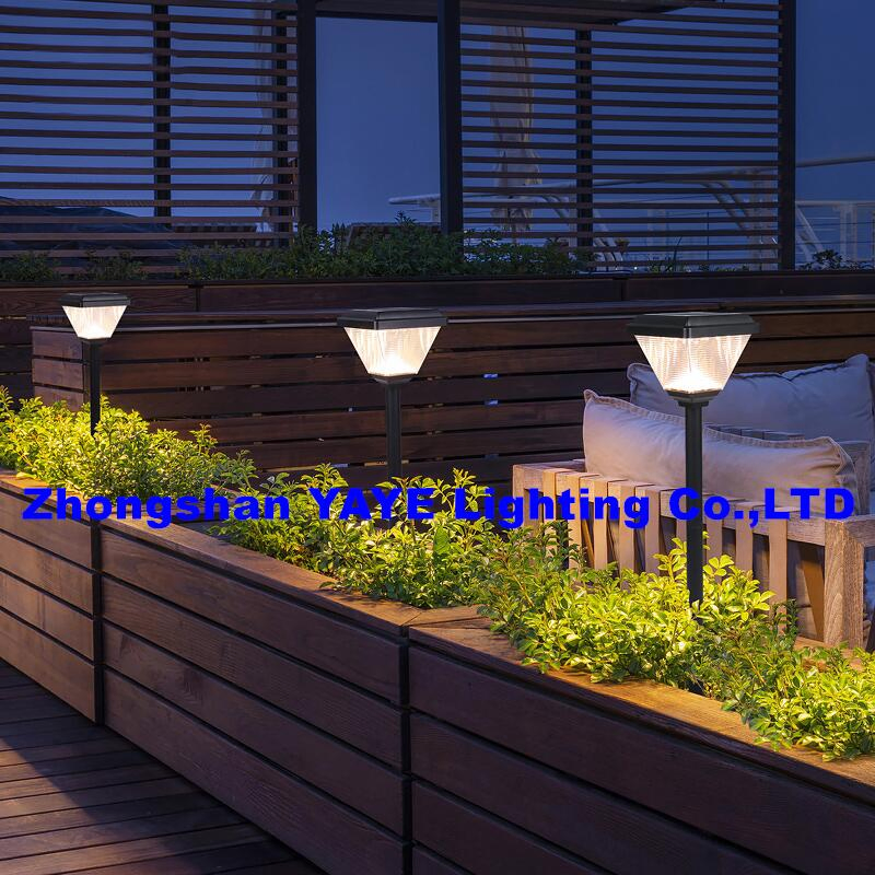 Yaye Hot Sell 20W IP66 Outdoor Commercial/Residential Low-Voltage 12V Solar LED Landscape Garden Pathway Lawn Bollard Lights
