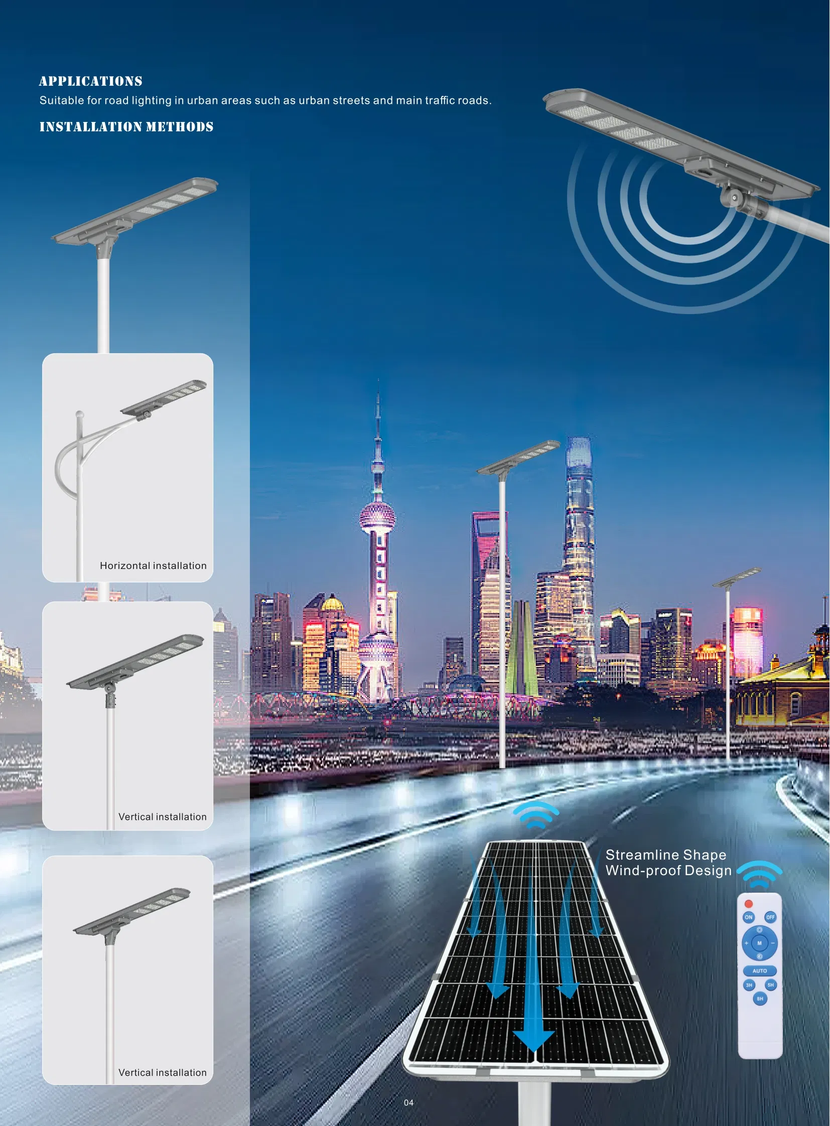 Solar Powered Street Light