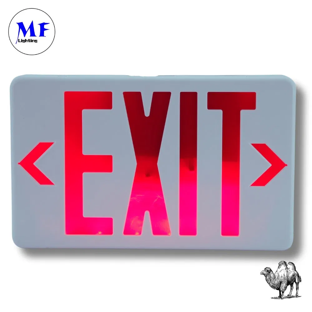Factory Price IP43 Certified 3W LED 2h Backup Waterproof Fire-Resista Photoluminescent Factory School Emergency Exit Sign Lights for Indoor Commercial Buildings