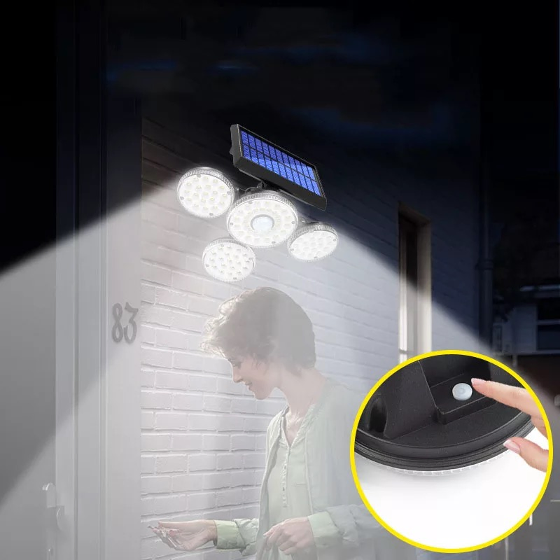 High Quality 89LED Wireless Solar Security Wall Light Waterproof Garden Motion Sensor Solar Flood Security Light