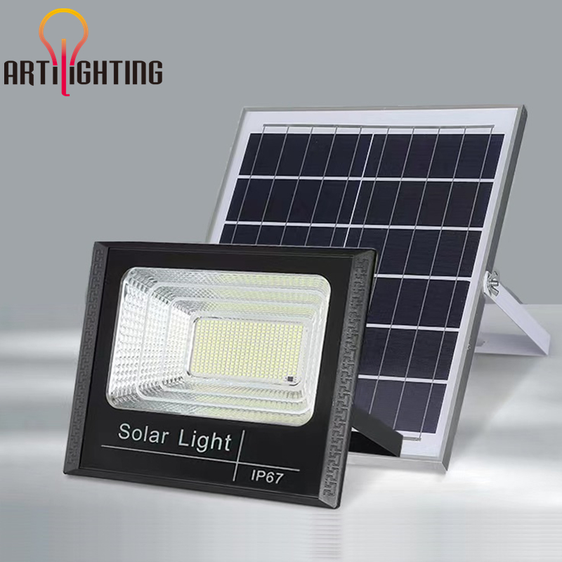 Solar Energy Products LED Flood Lighting 100W 200W Floodlight 400W IP65 Outdoor Solar Light for Sport Billboard