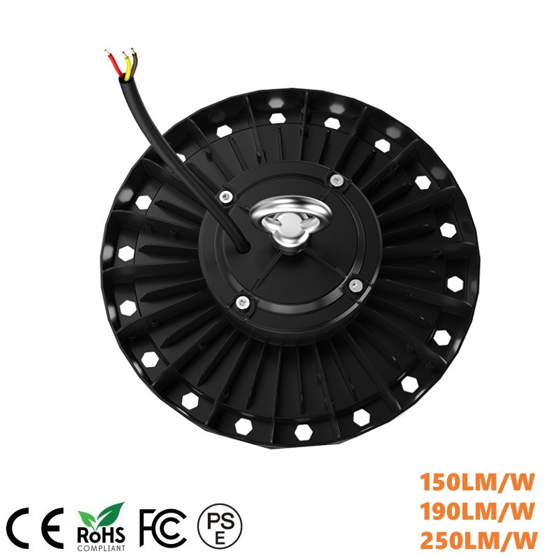 75W UFO LED High Bay Lights 250lm/W 60-90-120 Beam Angles High Ceiling Shop Lights