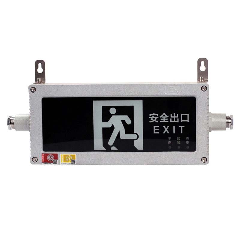 Explosion Proof Lighting Exit Signs for Business with Battery Backup Emergency LED Ex Exit Sign Light Annunciator 24V 36V