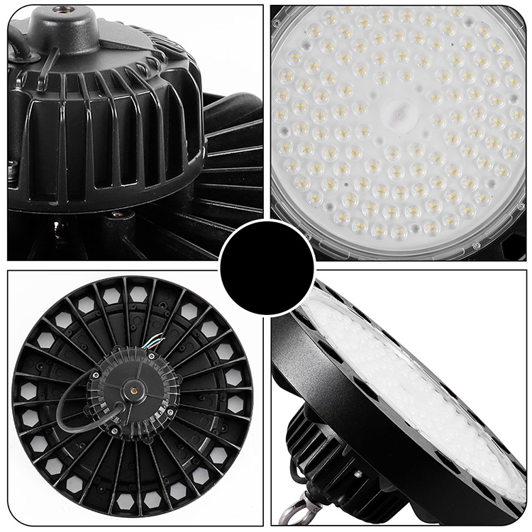 200W UFO LED Industrial Warehouse High Bay Lights IP65 UFO LED High Bay Shop Lighting