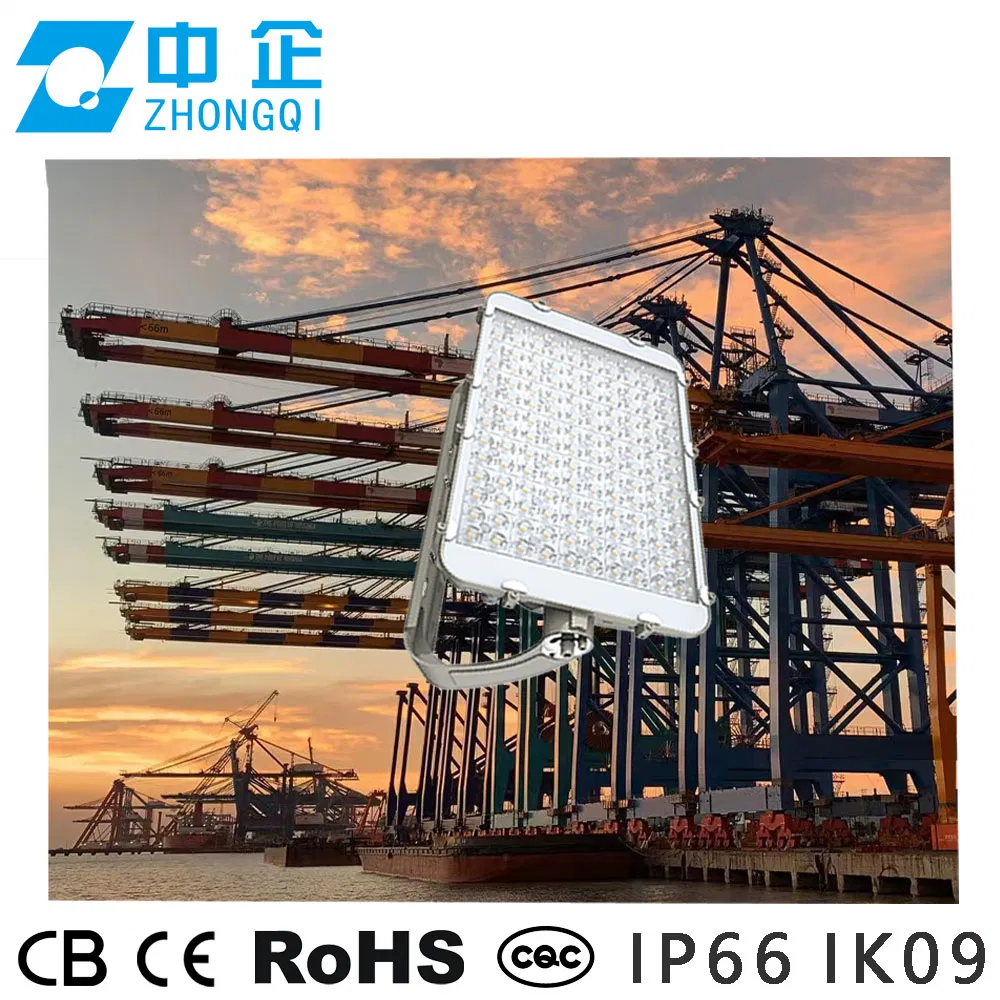 400W Marine Grade LED Floodlight SS316 Stainless Bracket IP66 Ik09 1000h Salt Spray 5g Vibration Test Light